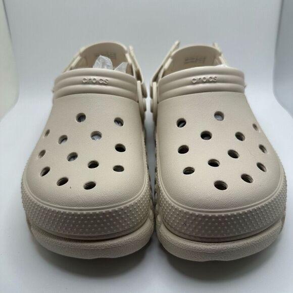 CROCS DUET MAX II CLOGS BEIGE KIDS J6 - NEW - Picture 2 of 7